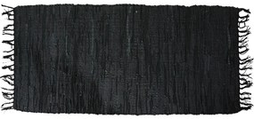 Δερμάτινο Χαλάκι 60x90cm Leather Flat Black San Lorentzo 1372BLACK