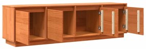 vidaXL Ντουλάπι TV Καφέ 156 x 37 x 45 εκ Μασίφ ξύλο πεύκου
