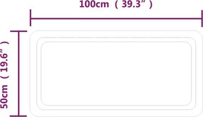 vidaXL Καθρέφτης Μπάνιου με LED 50x100 εκ.