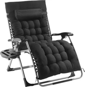 VEVOR Zero Gravity Chair 33" Zero Gravity Recliner Lounge Chair Indoor &amp; Outdoor