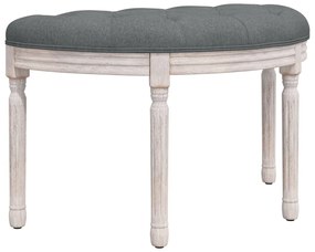 vidaXL Πάγκος Σκούρο Γκρι 81,5x41x49 εκ. Υφασμάτινος