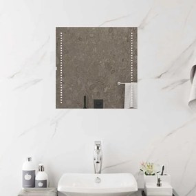 vidaXL Καθρέφτης Μπάνιου με LED 50x50 εκ.