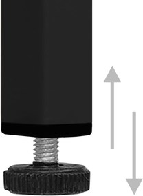 vidaXL Ντουλάπι Αποθήκευσης Μαύρο 42,5x35x101,5 εκ. από Ατσάλι