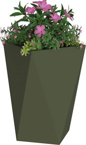 vidaXL Γλάστρα Ελιά Πράσινη 50 x 50 x 75 cm Ατσάλι