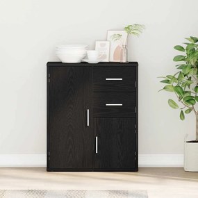 vidaXL Πλαϊνό γραφείο Μαύρη Οξυά 60 x 31 x 70 εκ Επεξεργασμένο ξύλο