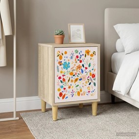 vidaXL Κομοδίνο MAINZ Sonoma Δρυς 36 x 33 x 50 εκ. Επεξεργασμένο Ξύλο