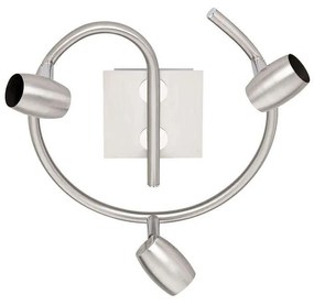Φωτιστικό Οροφής-Σποτ Michael 15x25cm Nickel Mat 803090307 Trio Lighting Metal