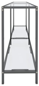 vidaXL Τραπέζι Κονσόλα Διαφανές 160 x 35 x 75,5 εκ. από Ψημένο Γυαλί