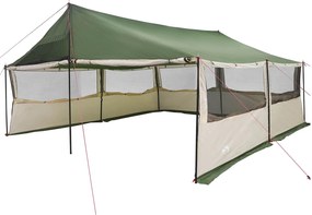 vidaXL Οικογενειακή Σκηνή Πράσινο 600 x 400 x 268 εκ.