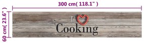 ΧΑΛΙ ΚΟΥΖΙΝΑΣ ΠΛΕΝΟΜΕΝΟ ΓΚΡΙ ΕΠΙΓΡ. COOKING 60X300 ΕΚ. ΒΕΛΟΥΔΟ 136548