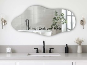 Αυτοκόλλητο για καθρέφτη S32 – Hey! Wash your hands.