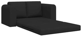 vidaXL Κρεβάτι καναπές Μαύρο 148 x 71 x 83 εκ. ύφασμα