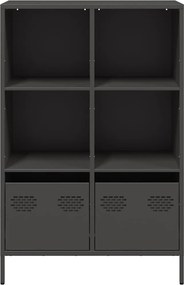 vidaXL Ντουλάπι Μαύρο 68x39x103,5 εκ. από Χάλυβα