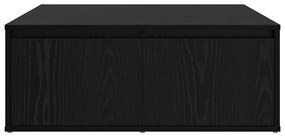 vidaXL Τραπεζάκι σαλονιού with Drawer Μαύρη δρυς 80 x 80 x 31 cm
