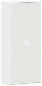 vidaXL Ντουλάπα Παπουτσιών Λευκό 80 x 39 x 180 εκ Επεξεργασμένο ξύλο