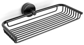 Karag 230455 Moderno Σαπουνοθήκη Σχαρωτή 23cm Μαύρη Ματ
