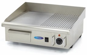 Griddle - Half Grooved - 55 cm - incl Drip Tray