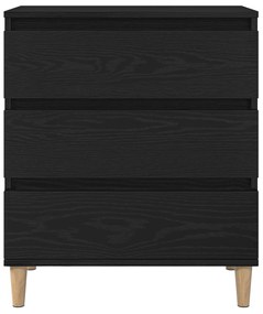 vidaXL Μπουφές Μαύρο Δρυς 60x35x70 εκ Επεξεργασμένο Ξύλο