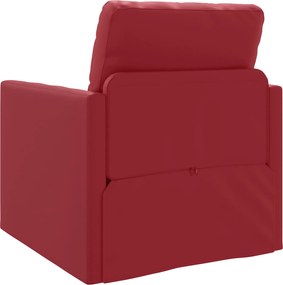 vidaXL Κρεβάτι καναπές 60cm Κόκκινο Δερματίνη