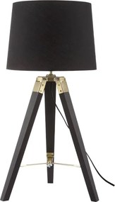 Πορτατίφ Aca Mousse TF17701TBBB Black/Wood