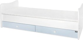 BED MINI MAX NEW 190/72 COLOUR WHITE/BABY BLUE