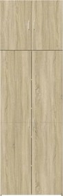 vidaXL Ντουλάπι Sonoma Δρυς 80x42,5x249 εκ. από Επεξεργασμένο Ξύλο