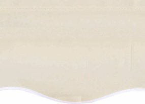vidaXL Ανταλλακτικό Ύφασμα Τέντας Κρεμ 580x295 εκ. Πολυεστέρας