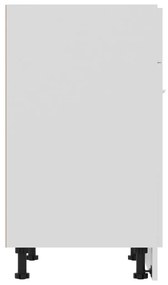 Ντουλάπι με Συρτάρι Λευκό 60x46x81,5 εκ. Μοριοσανίδα - Λευκό