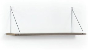 Ράφι Τοίχου ArteLibre PALMER Καρυδί/Χρώμιο 72x20x27cm