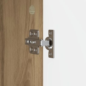 vidaXL Πλαϊνό γραφείο Artisan Δρυς 66 x 34,5 x 92 εκ.