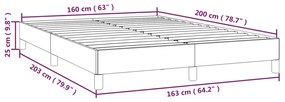 ΠΛΑΙΣΙΟ ΚΡΕΒΑΤΙΟΥ ΣΚΟΥΡΟ ΚΑΦΕ 160X200 ΕΚ. ΥΦΑΣΜΑΤΙΝΟ 346731