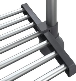 vidaXL Ράφι Κουζίνας 50x25x(50-70) εκ. από Αλουμίνιο