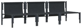 vidaXL Εξωτερικά Έπιπλα 3 pcs Ανθρακί 80 x 80 x 71 cm Ατσάλι