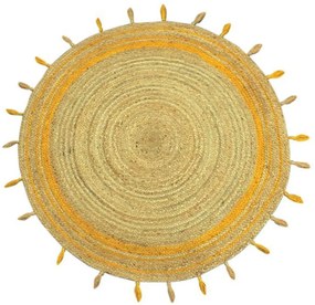 Χαλί Delhi ME003 Round Natural Yellow New Plan 150X150cm Round