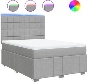 vidaXL Κρεβάτι Boxspring με Στρώμα Αν. Πράσινο 160x200εκ Υφασμάτινο