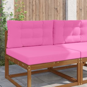 vidaXL Μαξιλάρι Καναπέ Εξωτερικού Χώρου 2 pcs Ροζ Πολυεστέρας