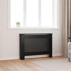 vidaXL Κάλυμμα Καλοριφέρ Μαύρο 112 x 19 x 81,5 εκ. από MDF