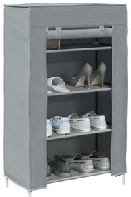 ντουλάπι παπουτσιών vidaXL Γκρι 60,5x30x97 cm Μη υφασμένο ύφασμα