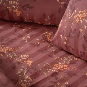 Beauty Home Σετ παπλωματοθήκη υπέρδιπλη Art 12216 Indra 100% Βαμβακοσατέν 300tc 230x250 Σάπιο μήλο