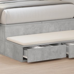 vidaXL Συρτάρια Κρεβατιού Γκρι Τσιμεντένιο 75x36,5x16,5 εκ. Κατασκευασμένο από Ξύλο