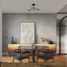 Φωτιστικό οροφής LOOP 2 μαύρο ατσάλι/2xmax 15W LED