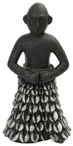 Διακοσμητική Φιγούρα Tribal BOD123 10,5x7,5x21cm Black-White Espiel Πολυρεσίνη