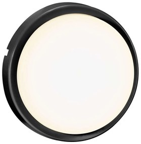 Φωτιστικό Τοίχου Cuba Energy Round 2019161003 Φ17,5cm Led 700Lm 6,5W 3000K IP54 Black Nordlux Plastic