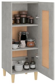vidaXL Ντουλάπι Γκρι Σκυροδέματος 34,5x34x90 εκ. Επεξεργασμένο Ξύλο