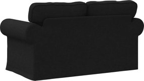 vidaXL Καναπές 120cm Μαύρο Μέταλλο