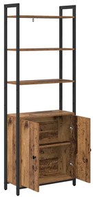 vidaXL Βιβλιοθήκη Παλιό Ξύλο 60 x 24 x 161 εκ Επεξεργασμένο ξύλο