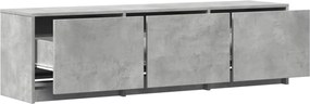 vidaXL Ντουλάπι TV Σκυρόδεμα 140 x 34 x 40 εκ Επεξεργασμένο ξύλο