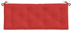 vidaXL Μαξιλάρι Πάγκου Κήπου Κόκκινο 120x50x7 εκ. Ύφασμα Oxford