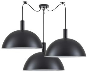 SE21-BL-4-BL3-MS50 ADEPT TUBE Black Metal Shade Pendant+