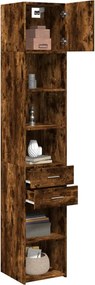 vidaXL Ντουλάπι Αποθήκευσης Στενό Δρυς 40x42,5x225 εκ. Επεξεργ. Ξύλο